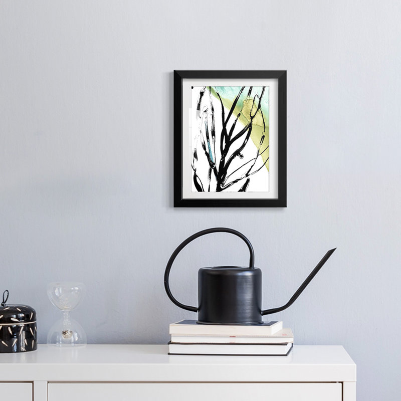 No Deckle Tropical Moderne V -Framed Print