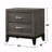 Wooden Nightstand With 2 Drawers In Weathered In Gray Finish-1717465430