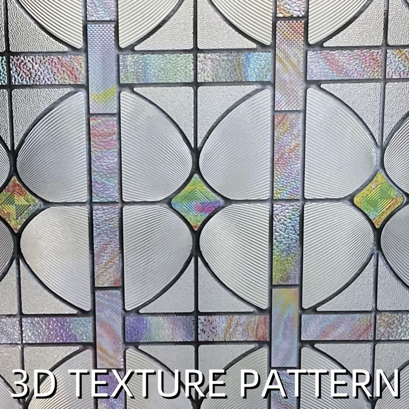 3D Stained Glass Window Film-A Million Dreams, 23.6" H x 35.4" W