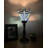 Simonetti Tiffany Torch Mini Table Lamp Dragonfly Blue Stained Glass LED Bulb Included 6"W*6"D*15"H-1856551478