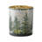 Frosted Pine Mercury Glass Candle Holder (Set of 3)