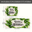 Paquet de 2 couronnes vertes Green Leaf