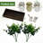 3 Pcs Mason Jar Centerpieces with Eucalyptus, Wood Tray & LED, Silk Flower Table Decor-129045541