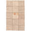 Tapis brun clair en laine tissé à plat à la main à motif patchwork Martiya 3 pi 10 po x 6 pi 6 po
