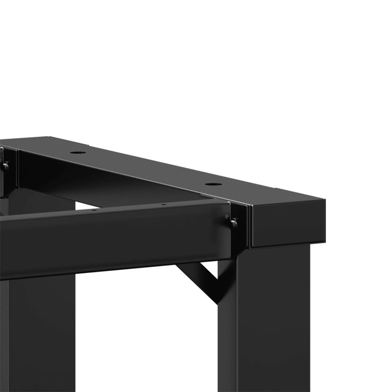 Glenva Dining Table Legs O-Frame Steel, 73cm H x 40cm W x 40cm D