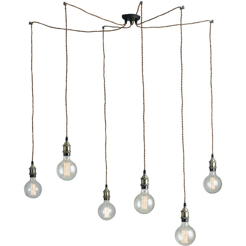 Sydney 6 - Light Brown Cluster Pendant