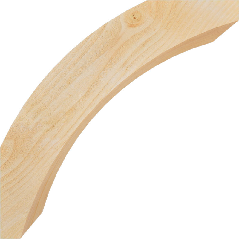 Genouillère Thorton, Sapin Douglas de 6 po (sciage brut), 22 po X P 22 po H