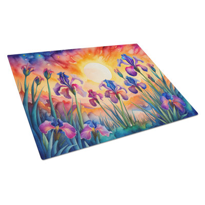 Planche à découper en verre Iris