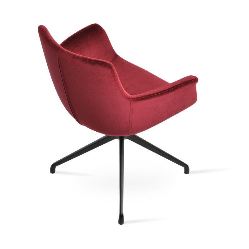 Fauteuil Bottega, Cerisier, Noir