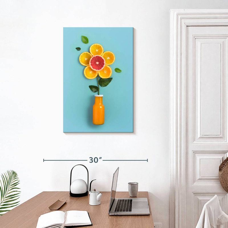Fleur de jus d'orange Harnek, H 30 po x l 20 po