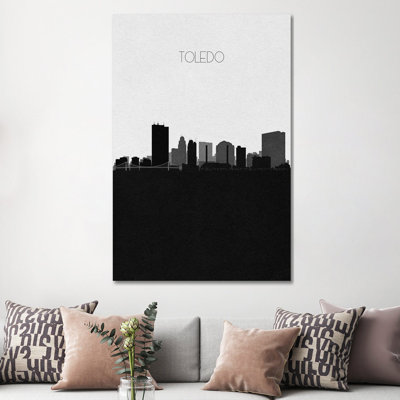 Toledo, Ohio City Skyline by Ayse Deniz Akerman - Wrapped Canvas Gallery-Wrapped Canvas Giclée