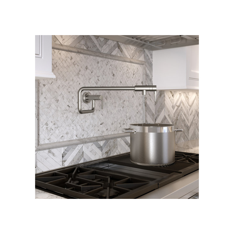 Juxtapose™ Wall Mounted Pot Filler, Stainless