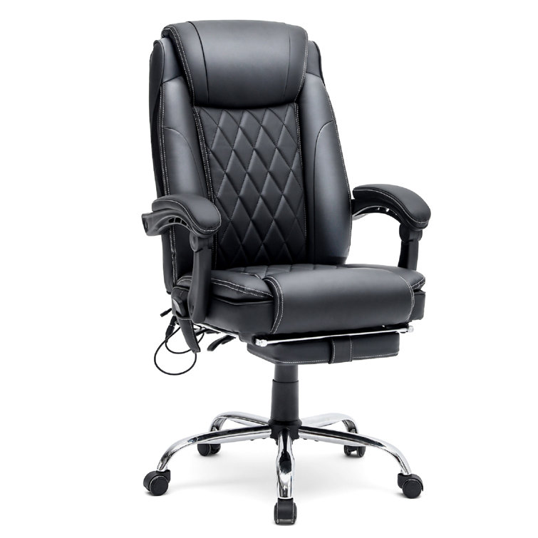 Executive Office Chair with Angle Recline Locking System and