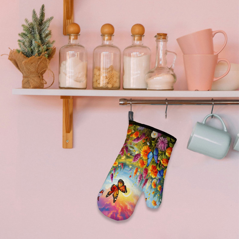 Spring Breeze Oven Mitt Cotton Twill