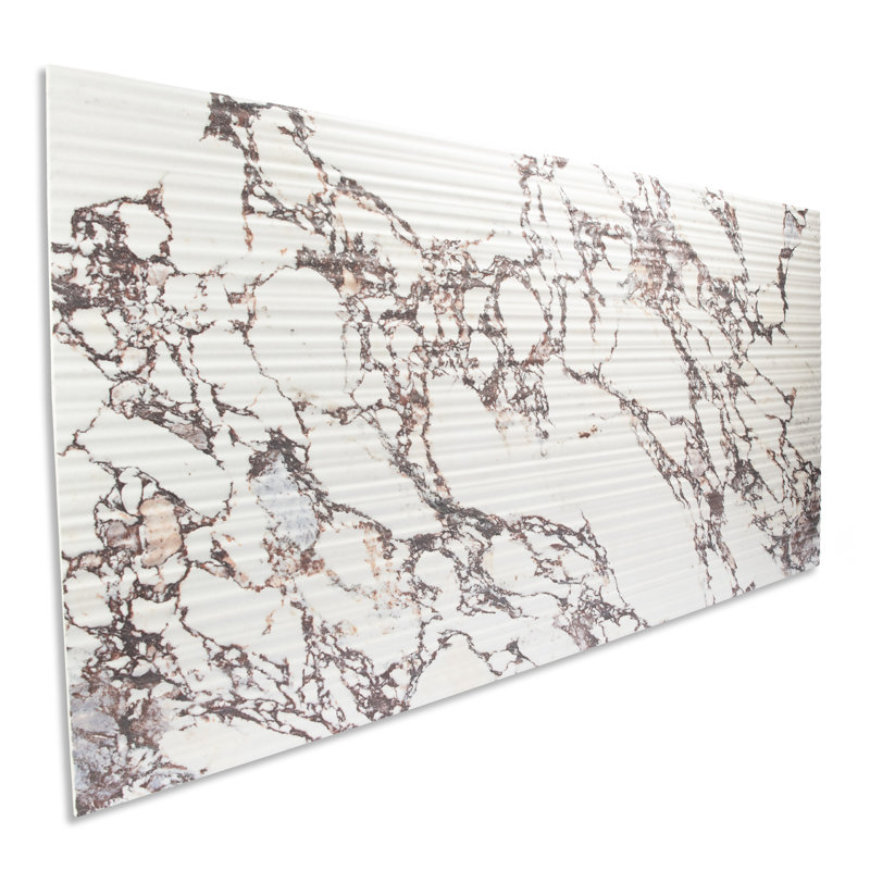 Touche Pleated Deco 23-1/2 In. X 47-1/8 In. Porcelain Floor And Wall Tile