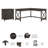Ozro L-Shaped Executive Desk with 2-Drawer File Cabinet -1923929797