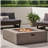 50,000 Btu Square Mgo Fire Table with Tank Outside-903515696