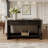 35.4"Wood Console Table With 2 Storage Drawers, And Open Storage Shelf For Entryway-1035166267