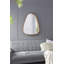 Miroir mural 30 po x 38 po Irrgeular