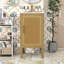 Meuble-lavabo compact autoportant avec rangement réglable, lavabo en céramique et charnières à fermeture douce