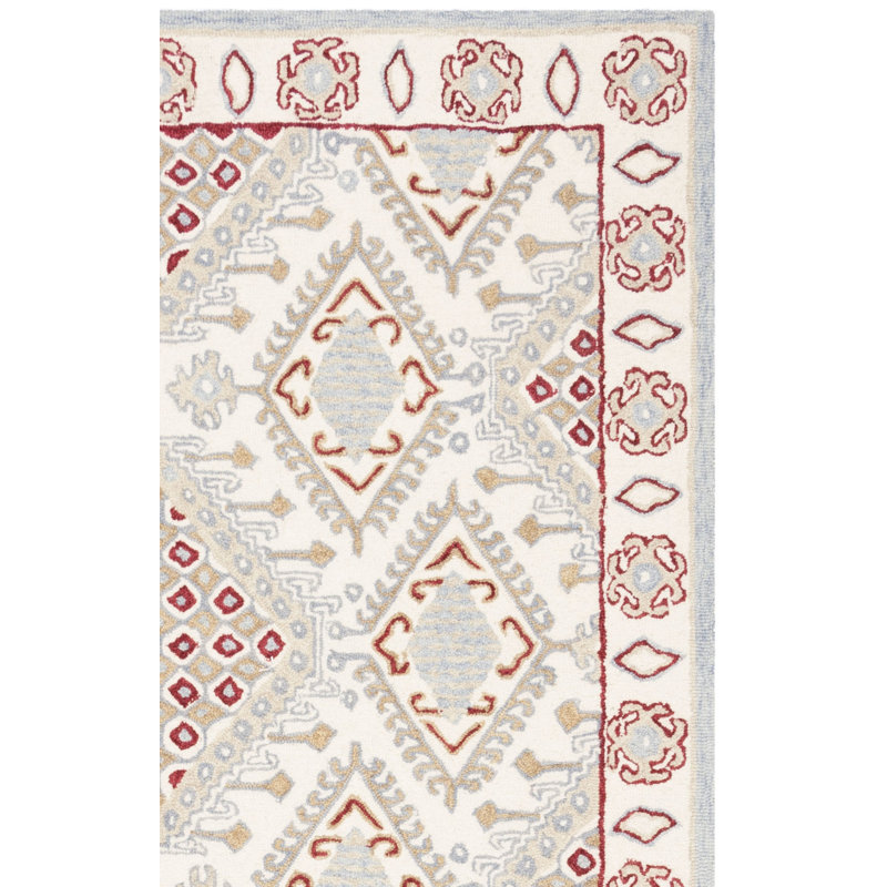 Sebrite Hand Tufted Wool Southwestern Rug, Rectangle 2'6" x 4'