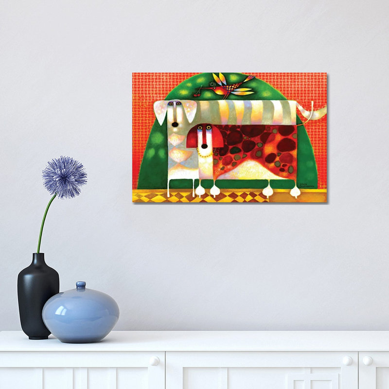 Dogs by Art Mirano - Wrapped Canvas Print, 30.48cm H x 45.72cm W x 1.905cm D