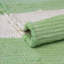 Tapis vert / blanc en coton noué à la main Calin-1253118679