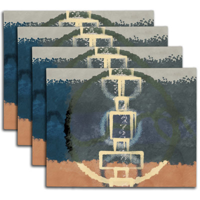 Polyester Abstract Rectangle Placemat