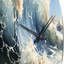 Horloge murale en métal Beach Photo Coastal Symphony-93393606