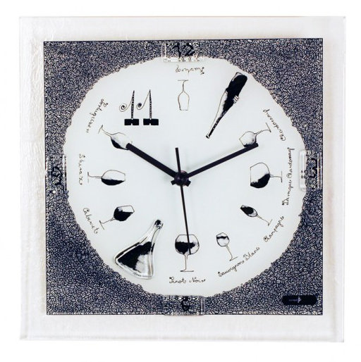 Glass Wall Clock