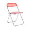 Chaise pliante transparente en plastique-1815183533