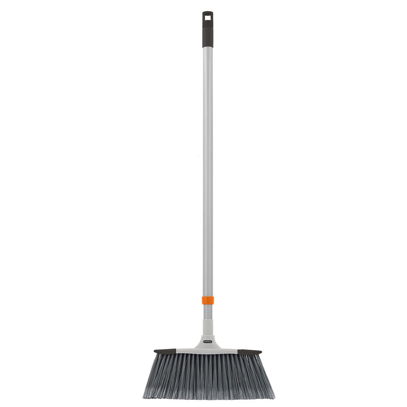 Gris Superio, balai à angle mince, balai robuste, brom d'intérieur, balai d'angle extérieur avec poignée extensible, balai pliable durable pour la maison, la cuisine, le véhicule récréatif, le voyage,