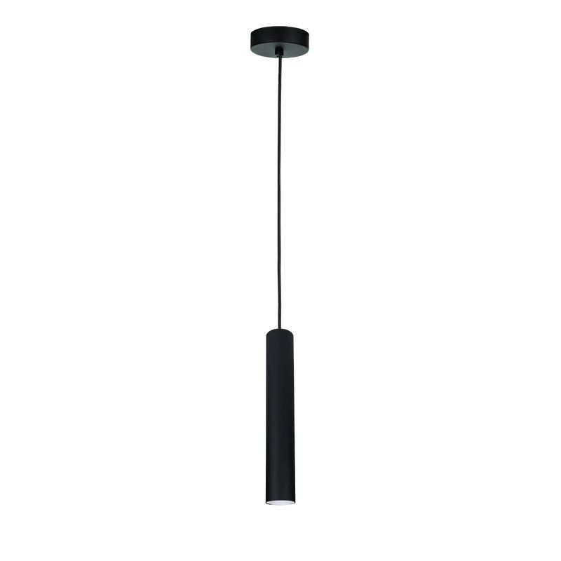 Svala - Light Matte Black Cylinder Pendant, 1