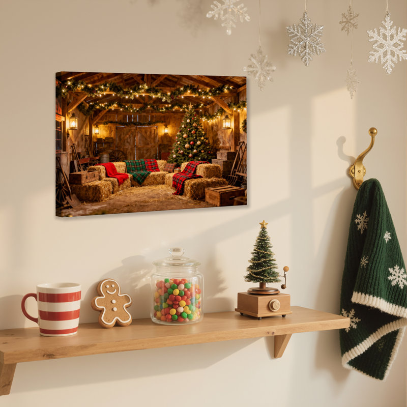 Art sur toile Cozy Cabin, H 20 po x l 30 po