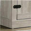 Meuble télé Salma Dusty Gray de 58 po de largeur, avec 2 tablettes ouvertes et 2 armoires