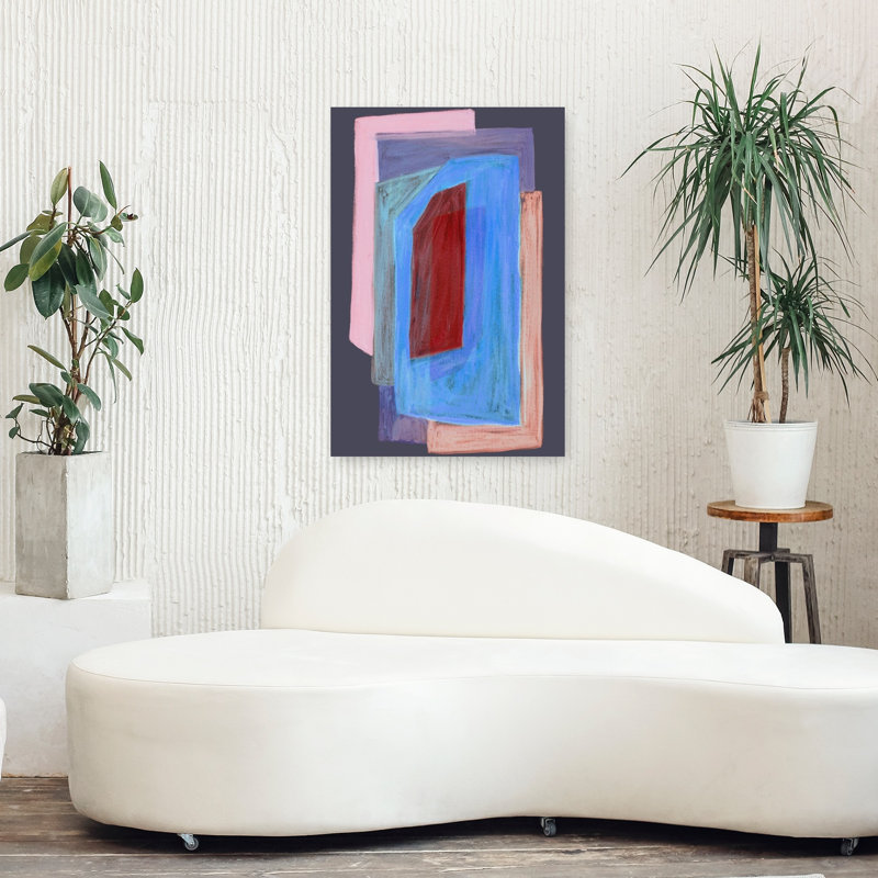 Art contemporain contemporain abstrait, H 36 po x l 24 po