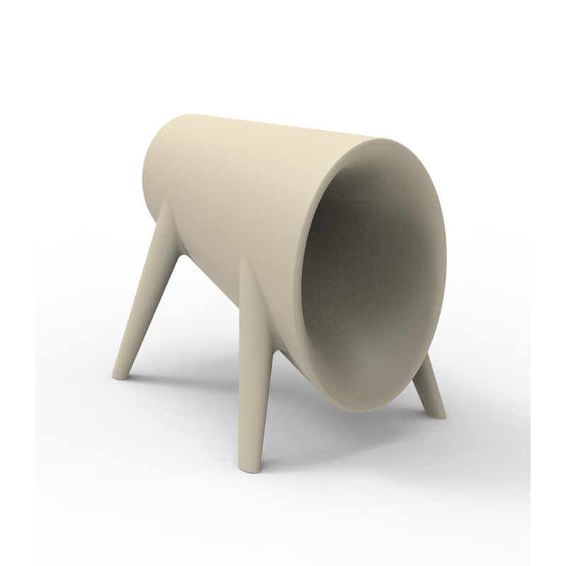 Tabouret décoratif en plastique Bum Bum, Écru
