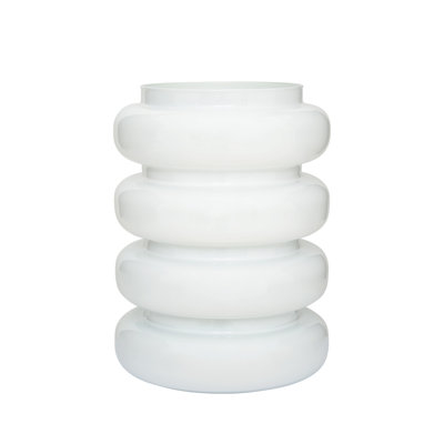 Vase à bulbe en verre recyclé Junia