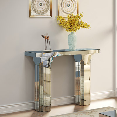 Miroir avec miroir large et miroir argenté pour le bureau de l'entrée
