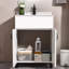 Meuble-lavabo simple sur pied Chrisna de 24 pieds avec comptoir en pierre
