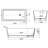 67 Inch Freestanding Solid Surface Soaking Bathtub