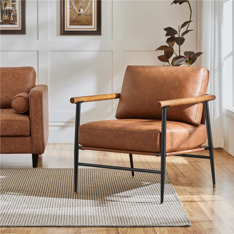 Chaise moderne en cuir PU