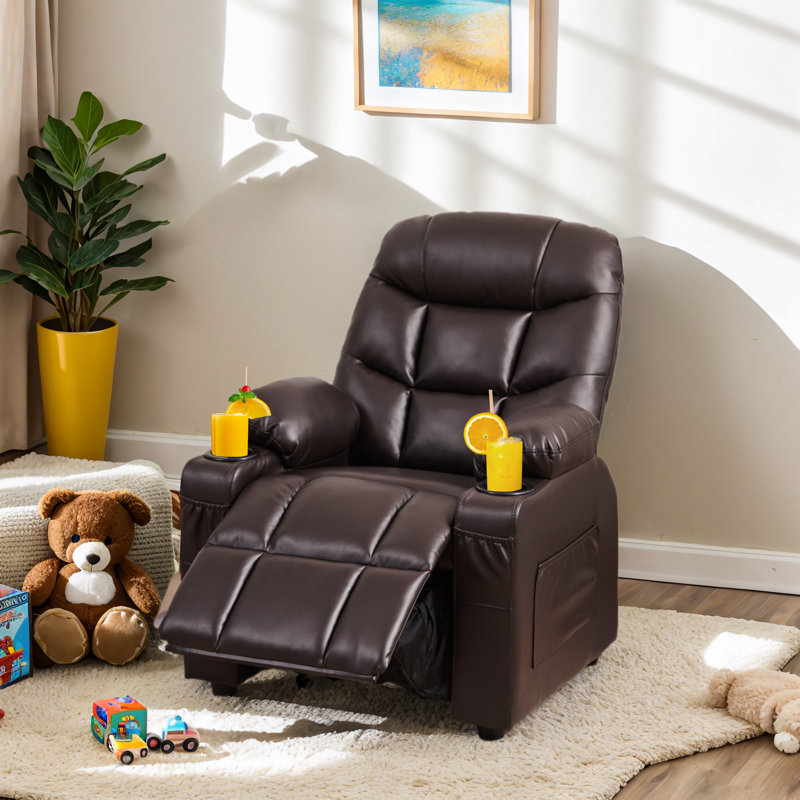 Fauteuil inclinable pour enfants Bartruff, Brun