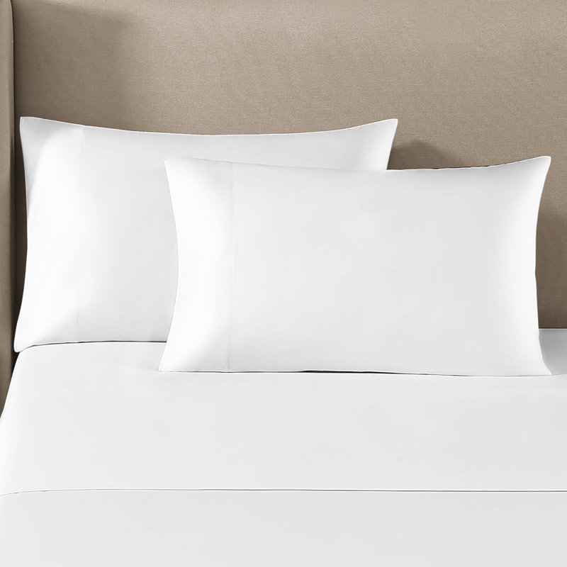 Silken Sateen TENCEL Sheet Set, Twin Extra Long Sheet Set with 1 Pillowcase, White