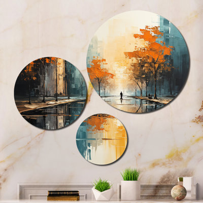 Abstract Wall Decor on Metal