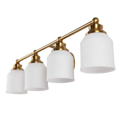 Éclairage pour meuble-lavabo à DEL en fer / verre Lauder