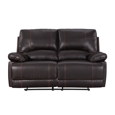 Trower 65'' Faux Leather Reclining Loveseat