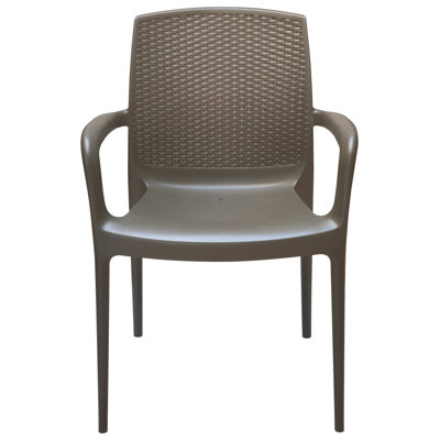 Kymberley Plastic Outdoor Stacking Dining Armchair
