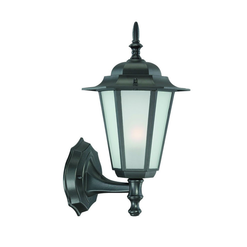 Lanterne murale d'extérieur 1 ampoule Hope, Noir mat