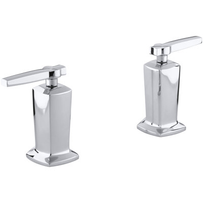 Margaux Valve Trim with Lever Handles for Deck-Mount High-Flow Bath Valve, Requires Valve